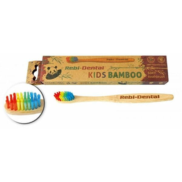WEBHIDDENBRAND Zubná kefka M64 kids bamboo mäkká 1 ks
